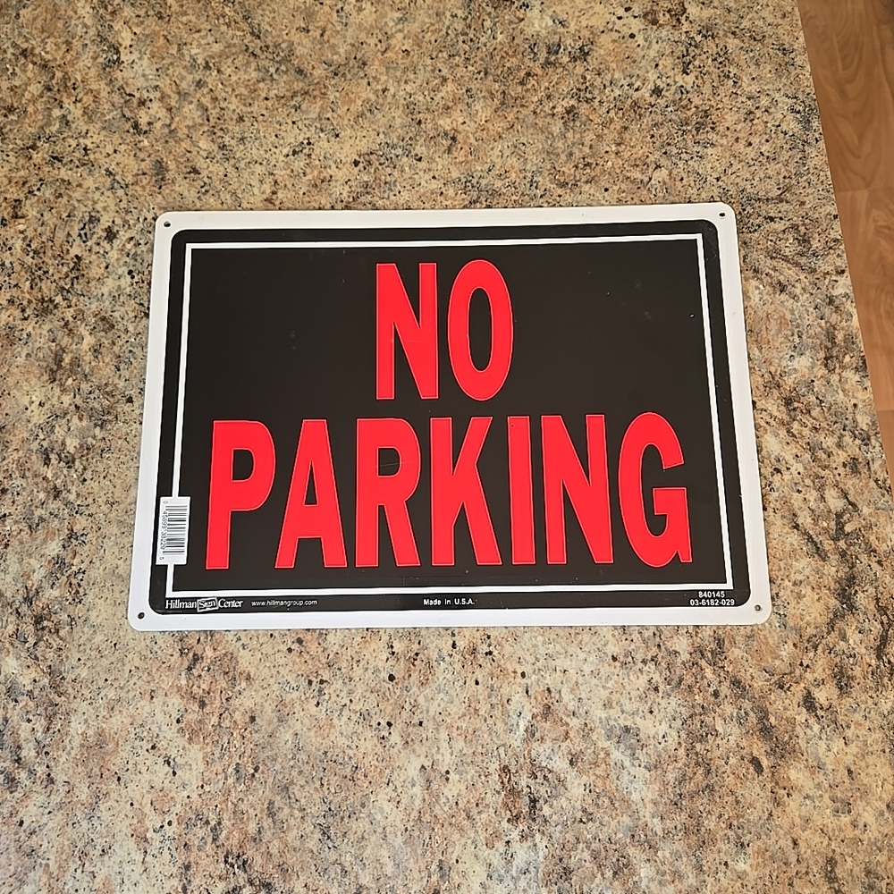 Bold Black and Red Decor Accent Sign 4pc